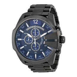 Diesel Mega Chief Chronograph Blue Dial Mens Watch dz4329