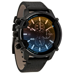 Diesel Chronograph Lefty Quartz Digital Black Dial Mens Watch dz4519