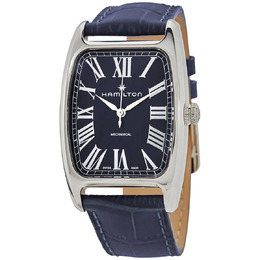 Hamilton Boulton Hand Wind Blue Dial Mens Watch h13519641
