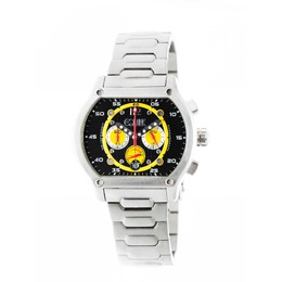 Equipe E708 Mens Stainless Steel Chronograph Black Dial Watch