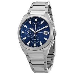Fossil Everett Chronograph Quartz Blue Dial Mens Watch fs5795