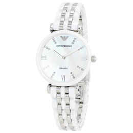 Emporio Armani Armani Ceramica Mother of Pearl Dial Ladies Watch ar1488
