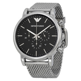 Emporio Armani Classic Chronograph Black Dial Mens Watch ar1808