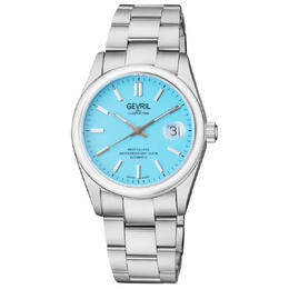 Gevril West Village Automatic Blue Dial Mens Watch 48911