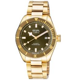 Gevril Yorkville Automatic Green Dial Mens Watch 48605