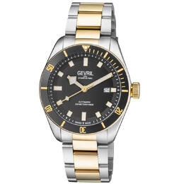 Gevril Yorkville Automatic Black Dial Mens Watch 48608