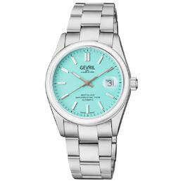 Gevril West Village Automatic Blue Dial Mens Watch 48913