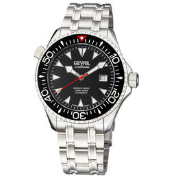 Gevril Hudson Yards Automatic Black Dial Mens Watch 48800
