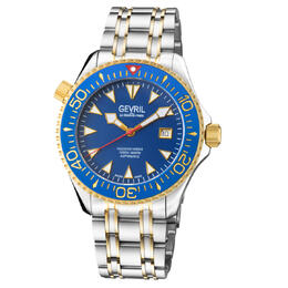 Gevril Hudson Yards Automatic Blue Dial Mens Watch 48803