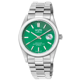 Gevril West Village Automatic Green Dial Mens Watch 48934b