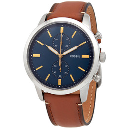 Fossil Townsman Chronograph Blue Dial Mens Watch fs5279