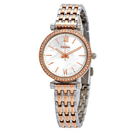 Fossil Carlie Mini Mother of Pearl Dial Two-tone Ladies Watch es4649