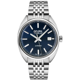 Gevril Five Points Automatic Blue Dial Mens Watch 48701
