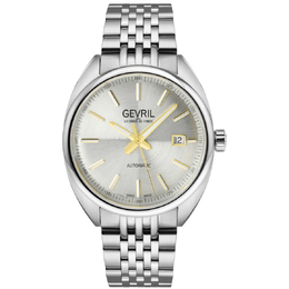 Gevril Five Points Automatic Silver Dial Mens Watch 48702