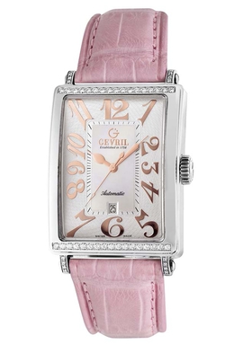 Gevril Glamour Automatic Pink Dial Ladies Watch 6208rt