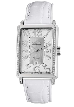 Gevril Glamour Automatic White Dial Ladies Watch 6209ne