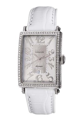 Gevril Glamour Automatic White Dial Ladies Watch 6209nv