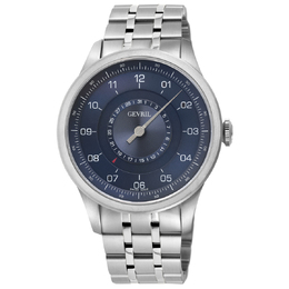 Gevrila Jones St Automatic Blue Dial Mens Watch 2102