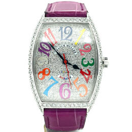 Pre-owned Franck Muller Color Dreams Automatic Diamond Mens Watch 6850 sc d cd