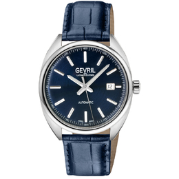 Gevril Five Points Automatic Blue Dial Mens Watch 48701a