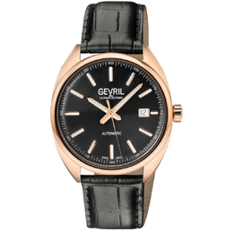 Gevril Five Points Automatic Black Dial Mens Watch 48703a