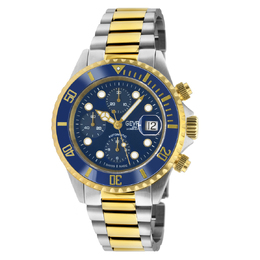 Gevril Wall Street Chrono Chronograph Automatic Blue Dial Mens Watch 4151a
