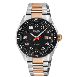 Gevril Ascari Automatic Black Dial Mens Watch 48303b