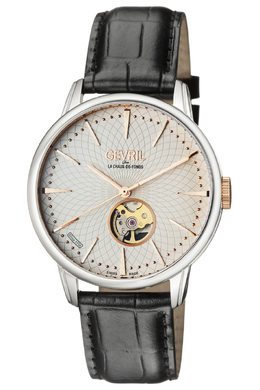 Gevril Mulberry Open Heart Automatic Mens Watch 9601