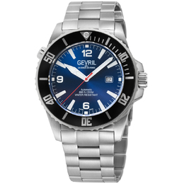 Gevril Canal Street Automatic Blue Dial Mens Watch 46601b