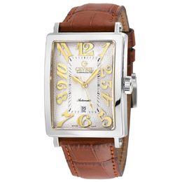 Gevril Avenue of Americas Automatic White Dial Mens Watch - 15005-5