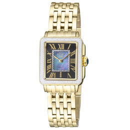 GV2 Gevril Padova Quartz Black Dial Ladies Watch 12307B