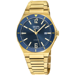 Gevril High Line Automatic Blue Dial Mens Watch 48402b
