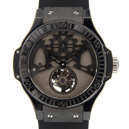 Hublot Big Bang Tourbillon Black Diamond Dial Mens Watch 305.cd.0002.rx.1900