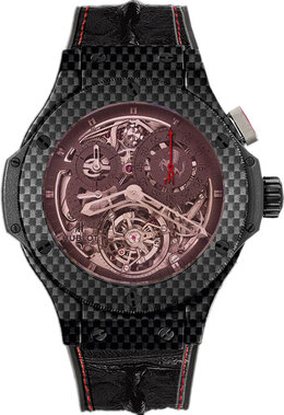 Hublot Big Bang Chronograph Tourbillon Carbon Fiber Mens Watch 308.qx.1110.hr.scf11