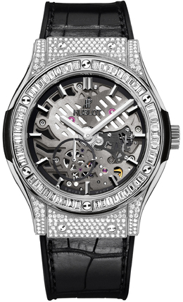 Hublot Classic Fusion Classico Ultra Thin Skeleton Dial Hand Wind Mens Watch 515.nx.0170.lr.0904