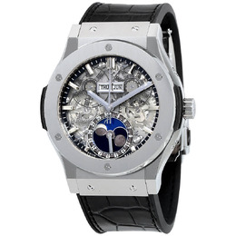 Hublot Classic Fusion Aerofusion Moonphase Sapphire Dial Titanium Mens Watch 517.nx.0170.lr