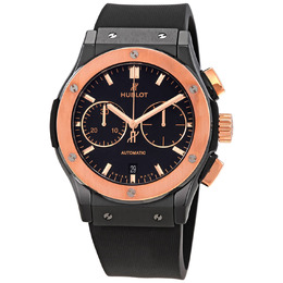 Hublot Classic Fusion Chronograph Automatic Black Dial Mens Watch 521.co.1181.rx