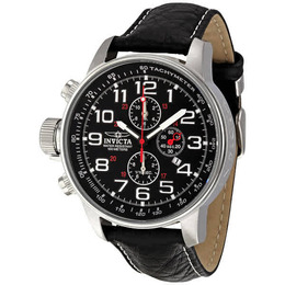 Invicta Lefty Terra Military Chronograph Black Dial Mens Watch 2770