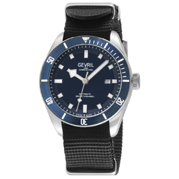 Gevril Yorkville Automatic Blue Dial Mens Watch 48601n