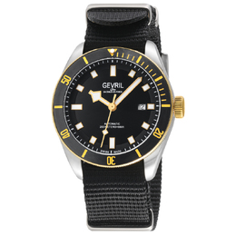 Gevril Yorkville Automatic Black Dial Mens Watch 48608n
