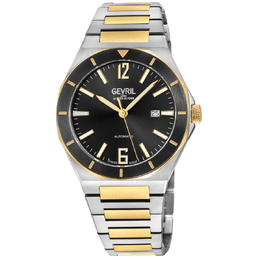Gevril High Line Automatic Black Dial Mens Watch 48406b