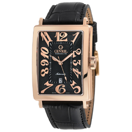 Gevril Avenue of Americas Automatic Black Dial Mens Watch 15201-2