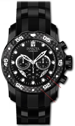 Invicta Pro Diver Zager Exclusive Chronograph Quartz Black Dial Mens Watch 35417
