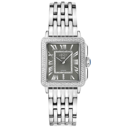 Gevril Padova Quartz Diamond Black Dial Ladies Watch 12301B