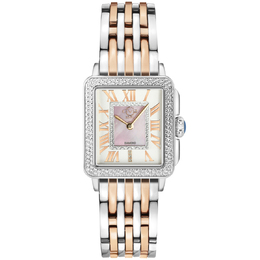 Gevril Padova 12302B - Ladies' Watch, White Dial with Rose Gold-Tone Hands