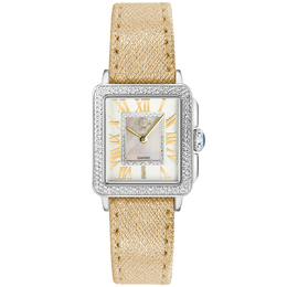 Gevril GV2 Padova Series Quartz Diamond White Dial Ladies Watch