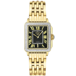 GV2 by Gevril Padova Quartz Black Dial Ladies Watch 12313B