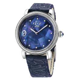 Gevril Ravenna Floral Quartz Diamond Mother of Pearl Dial Ladies Watch 12603F GV2