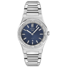 Gevril Palmanova Ladies Watch GV2 - Elegant Diamond Blue Dial Quartz Movement