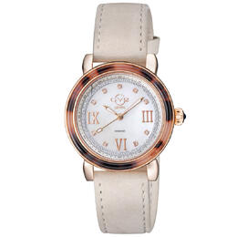 Gevril Marsala Tortoise Diamond Mother of Pearl Dial Ladies Watch 9853
